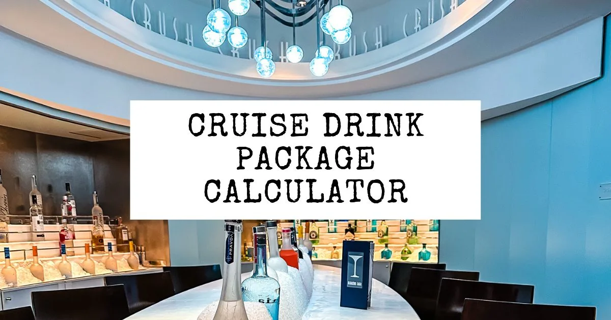 featured blog image | cruise drink package calculator