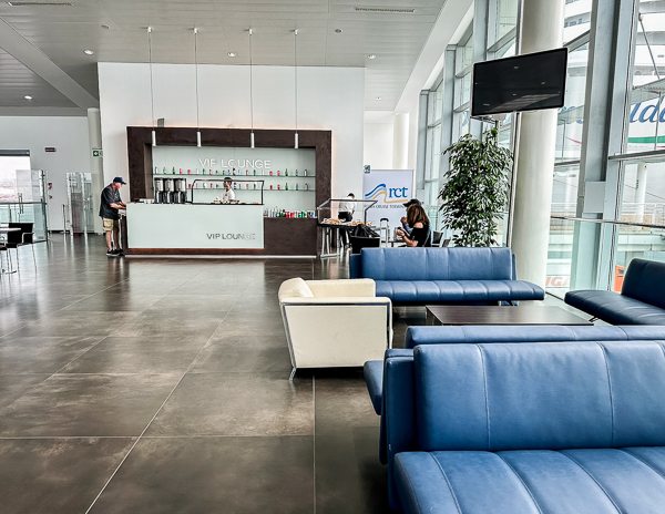 Lounge at Civitavecchia Cruise Port for Celebrity Cruises