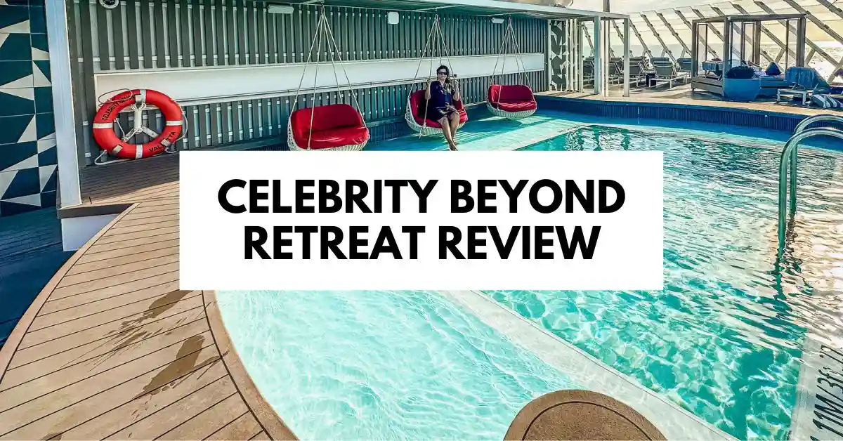 featured blog image with title celebrity beyond retreat review
