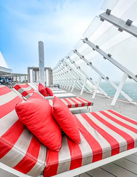 retreat deck chairs on celebrity beyond cruise ship