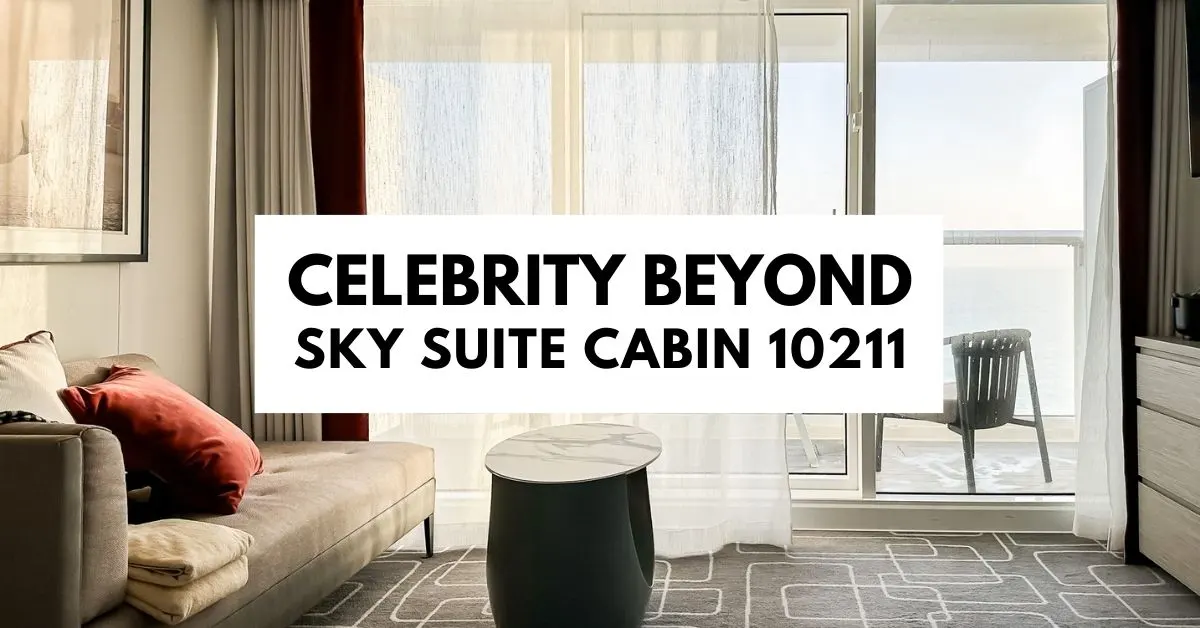 featured blog image with title | celebrity beyond sky suite cabin 10211