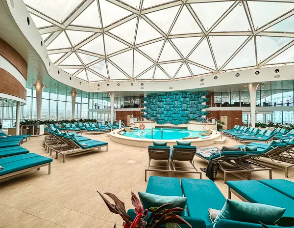 solarium on the celebrity beyond cruise ship