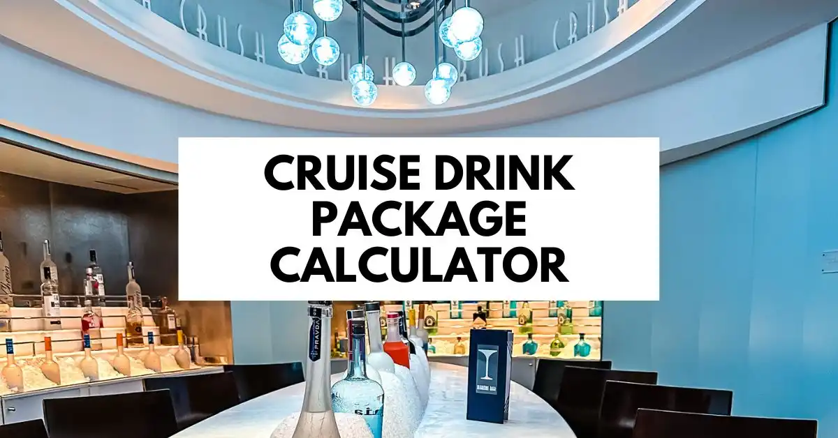 featured blog image | cruise drink package calculator