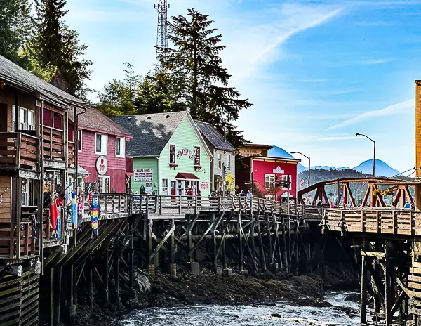 Creek Street in Skagway Alaska