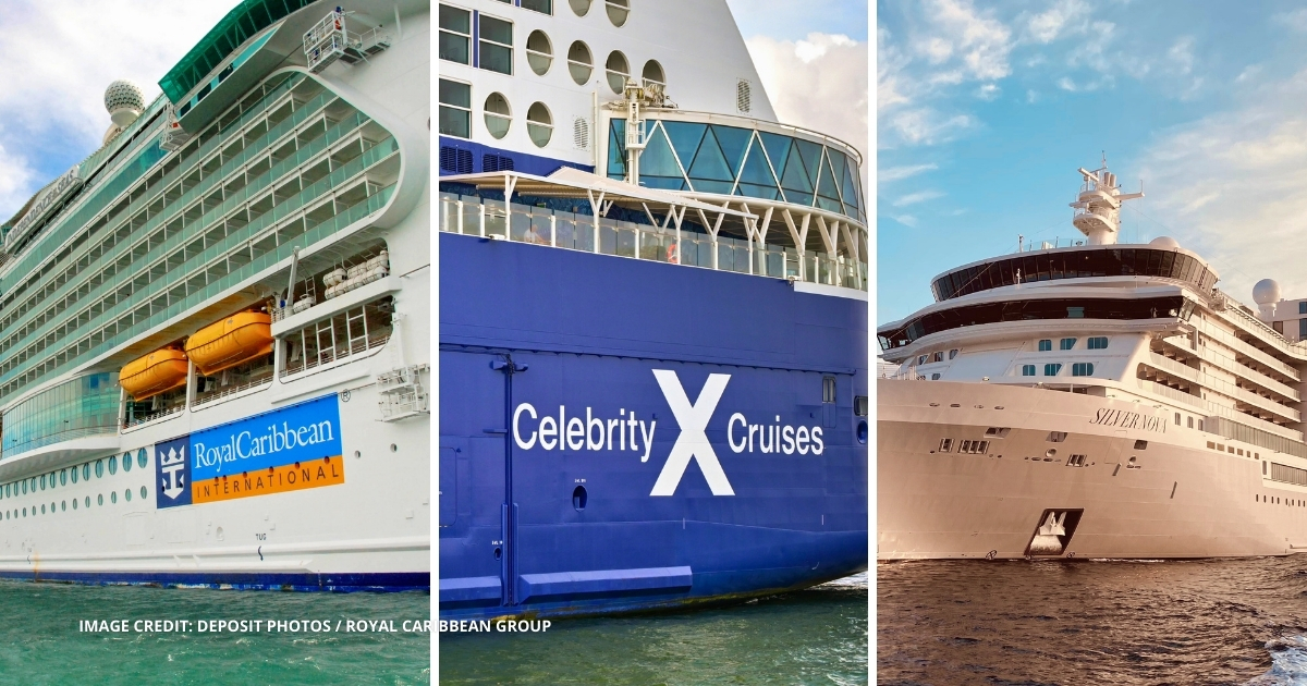 featured image: Royal Caribbean Group cruise ships from Royal Caribbean, Celebrity Cruises, and Silversea shown side by side, representing the launch of the Points Choice loyalty program.